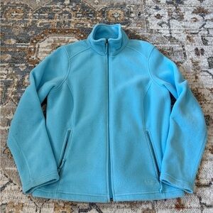 LL Bean Turquoise Full Zip Fleece Jacket